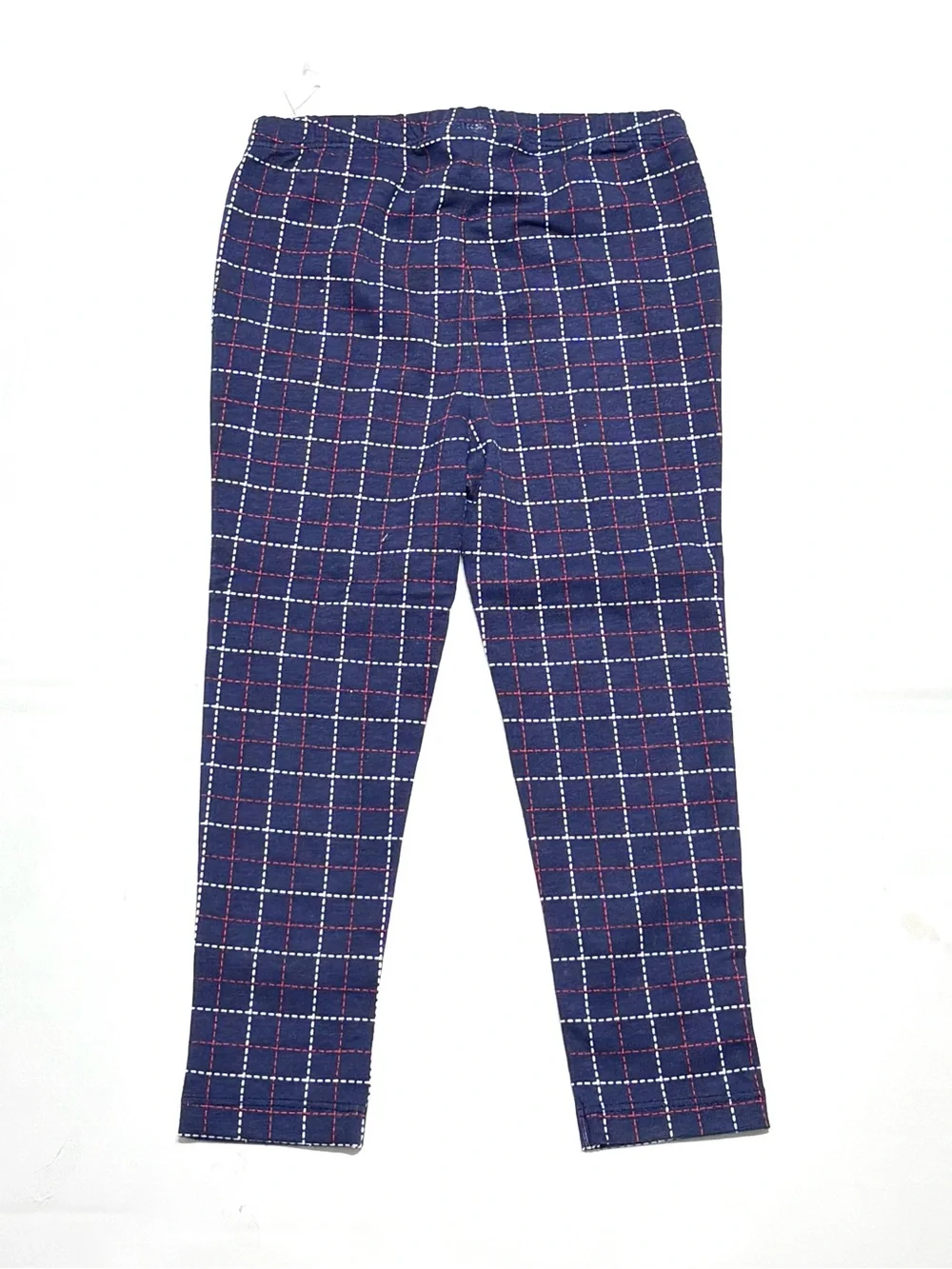 NEW Tommy Hilfiger Girls' Denim & Plaid Peplum Jacket Blue/Red Leggings Set 3T